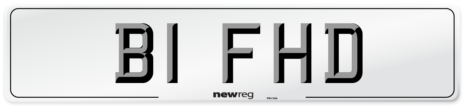 B1 FHD Number Plate from New Reg